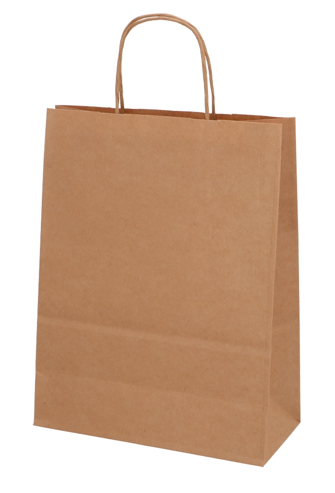 Papieren Kersttas Kraft Kerstkado A4 24x11x31cm 50stuks