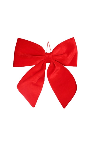 Strik Lindos Fluweel Velvet Rood 44x46cm 1 stuks