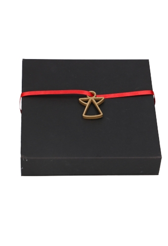 Houten Decoratie Engel Open Goud Hanger 6cm 100stuks Houten Decoratie Engel Open Goud Hanger 6cm 100stuks