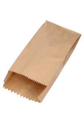 Kadozakjes Zijvouw Kraft 19x35+6cm 70grams 100stuks