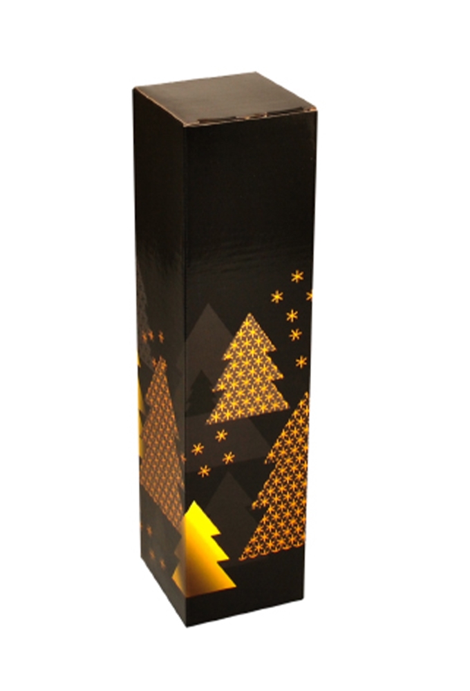 Wijnverpakking 1-fles Golden Trees 8.7x8.7x36cm FSC® 50stuks