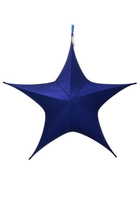 Decoratie Pionbino Stars Blauw Medium 65cm doorsnee Met Koord 1stuks