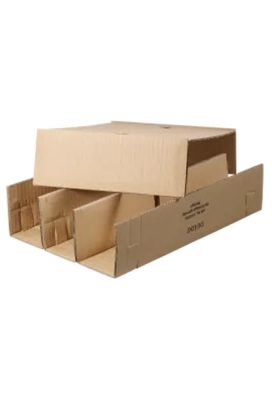 Wijnverzenddoos Xmas 6-fl & Interieur 40x28x22cm 20stuks