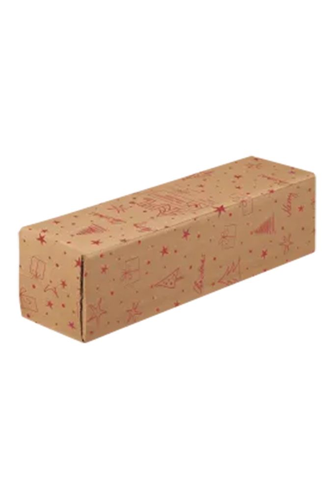 Wijnverzenddoos Xmas 1-fl & Interieur 41x9.5x11cm 25stuks