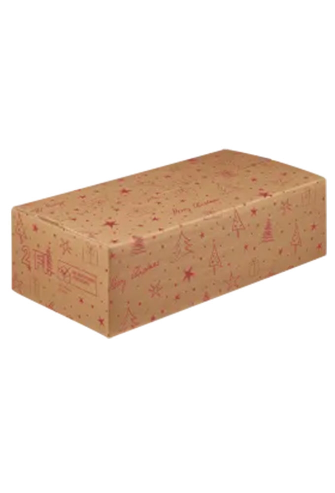 Wijnverzenddoos Xmas 2-fl & Interieur 40x20x11cm 25stuks