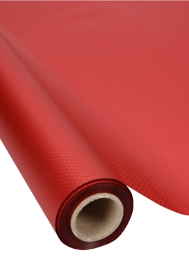 2 HALEN & 1 BETALEN Cadeaufolie Red Frosted Mat Ruit 70cm x 50meter