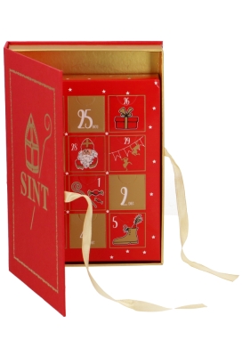 Sintgeschenkdoos Sintboek & Sint Adventskalender Doosje Sinterklaas 