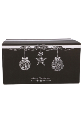 Kerstpakketdozen Merry Christmas Bells Black 49x39x27cm 12stuks