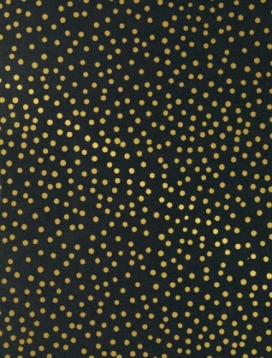 Kraftpapier Reclycled kraft confetti dot gold 50cm x 100meter