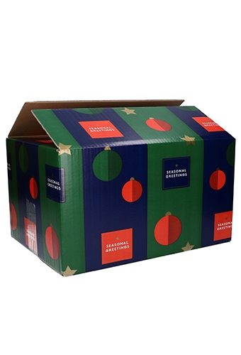 Kerstpakketdozen Seasonal Greetings 59x39x20cm 15stuks OP IS OP