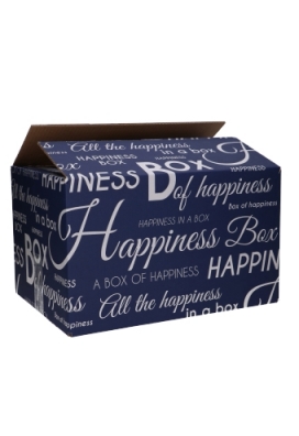 Geschenkdozen All The Happiness Box Blauw 59x39x20cm 15stuks OP IS OP