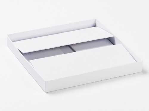 Luxueuze Geschenkdekseldoos Diamond Wit Mat 26x25.5x11.5cm 12stuks