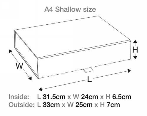 Luxueuze Magneetdozen Diamond & Lintje Zwart Mat 31.1x24x6.5cm 5stuks