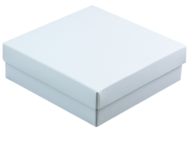 Geschenkdoos 12.5x12.5x4cm Bert Mat Wit 50stuks