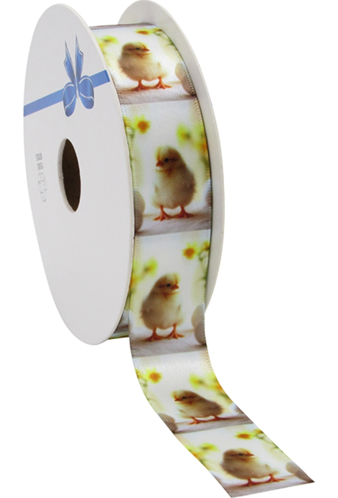 Kadolint Pasen Satijn Gele Paas Kuikentje 23mm x 20meter