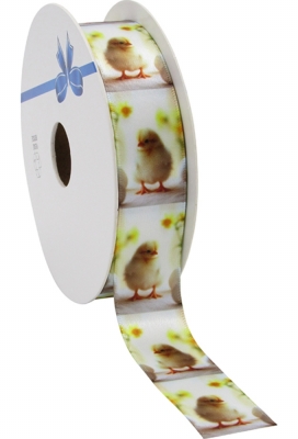 Kadolint Pasen Satijn Gele Paas Kuikentje 23mm x 20meter