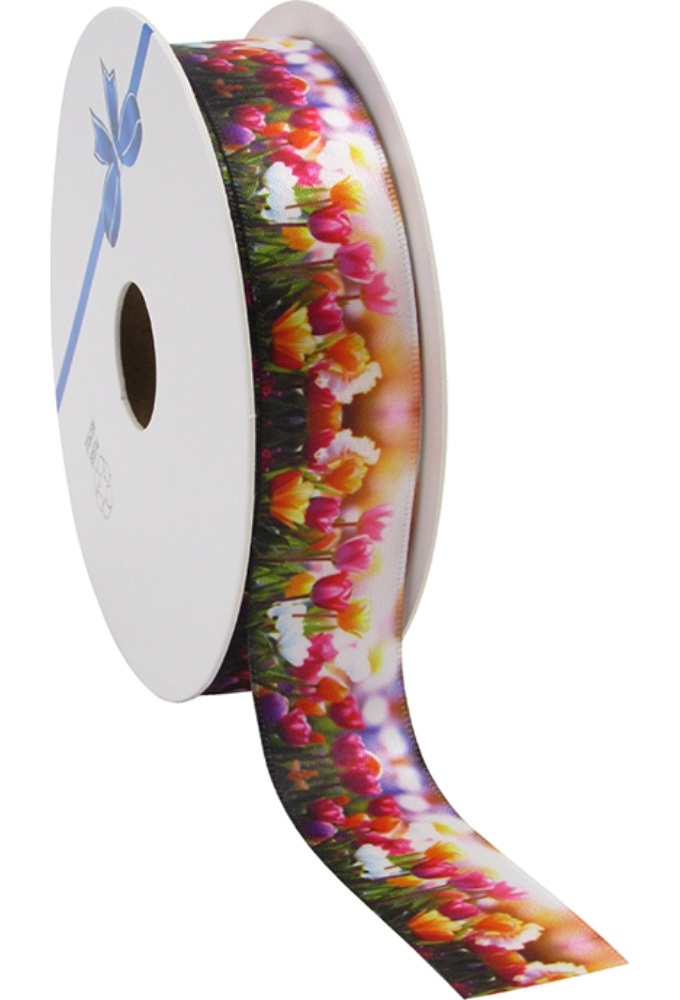 Kadolint Pasen Satijn Tulpen 23mm x 20meter