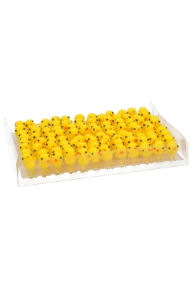 Chenille Tweety Kuikens Geel 2.5cm 96stuks