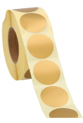 Etiketten Goud Metallic Mat Sluiting Zegel Rond 3.5cm 1000stuks