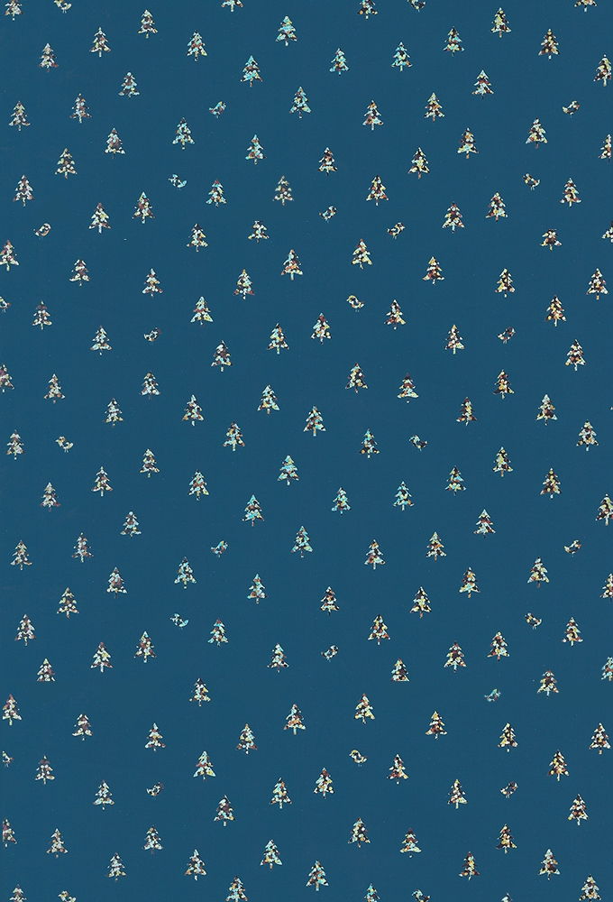 Kerstpapier Consumentenrol Alaska Metallic Boom 70cm x 1.5meter 1st