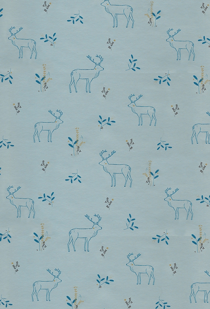 Kerstpapier Consumentenrol Alaska Metallic Hert 70cm x 1.5meter 1st