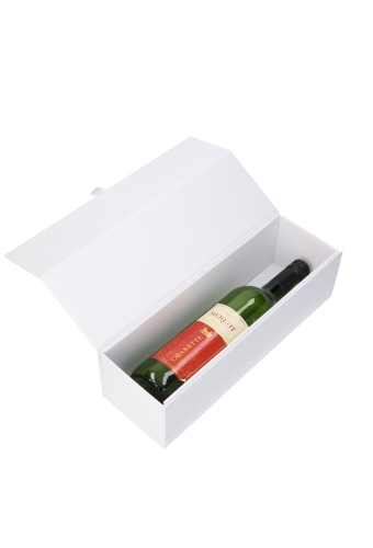 Luxe Magneetdozen Wijnfles Rioja Wit Mat 10x10x33cm 21stuks Luxe Magneetdozen Wijnfles Rioja Wit Mat 10x10x33cm 21stuks