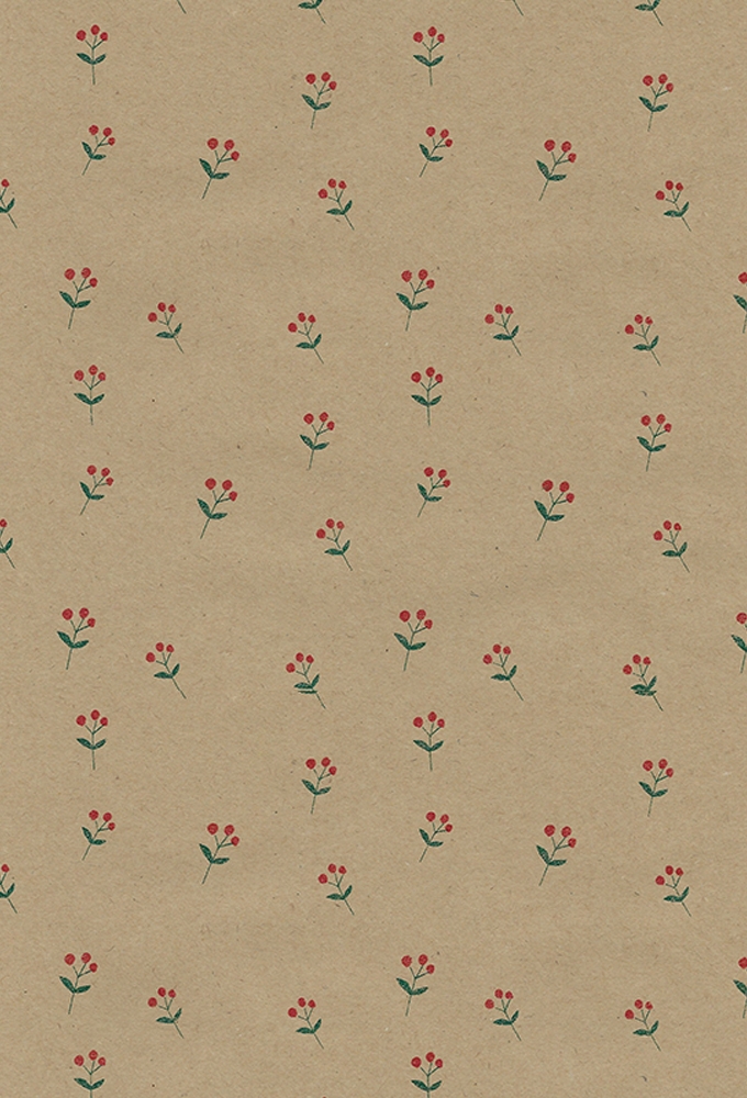 Kerstpapier Consumentenrollen Winter Kraft Ho Ho 70cm x 2meter 1stuks