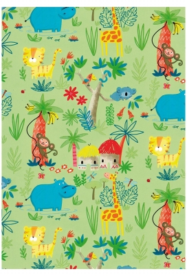 Kadopapier Consumentenrollen Everyday Kids Jungle 70cm x 2meter 1st