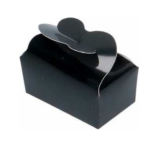 Bonbondoosjes Zwart Vlinder Voor 2 Bonbons 7x4x3.5cm 25stuks