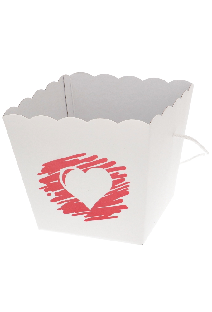 Korf Dudley Wit Love Met Koord 15x15x18cm 10stuks