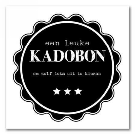 Kadobon Black Pie + Envelop 12x12cm 12stuks