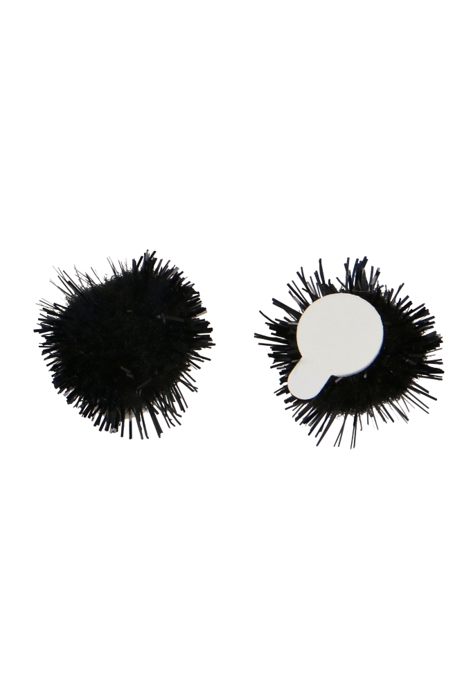Pombows 20mm Zwart met plakker 100stuks