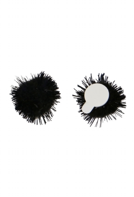 Pombows 20mm Zwart met plakker 100stuks