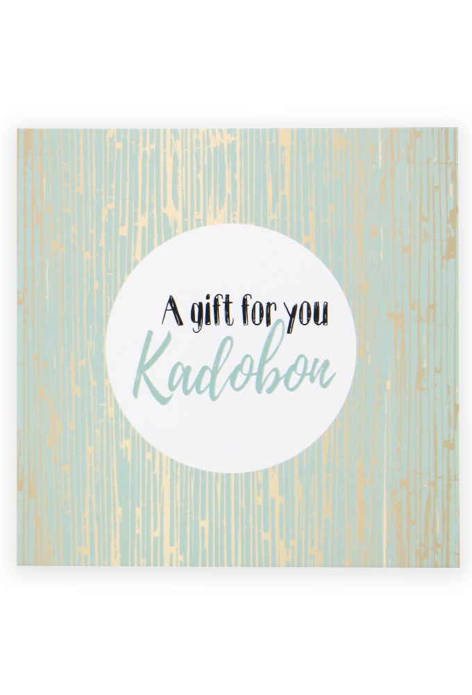 Kadobon a Gift For You Mint + Envelop 12x12cm 12stuks