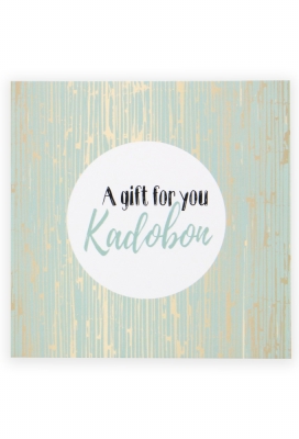 Kadobon a Gift For You Mint + Envelop 12x12cm 12stuks