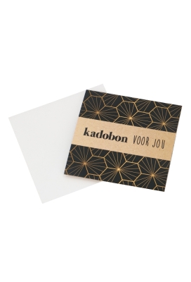 Kadobon Voor jou + Envelop 12x12cm 12stuks