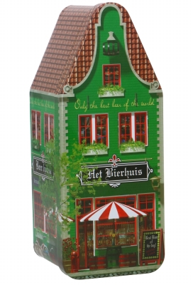 Blikken Huisje Het Bierhuisje 7.5x7.3x19cm 24stuks