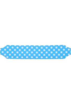 Everyday Trek Strikken Dots Blauw D95mm met een lint van 20mm 30stuks