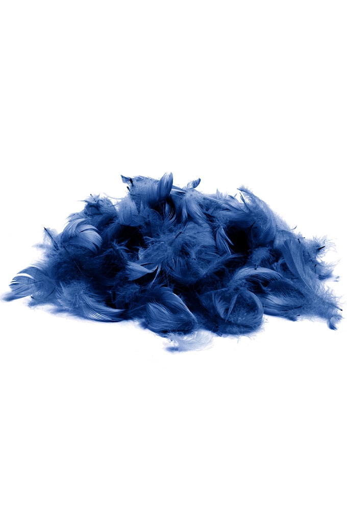 AKTIE Luxe Decoratie Veren 40 gram Donker Blauw