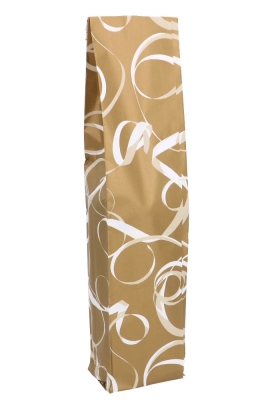Wijnzak Geribbeld Kraft Krul Goud & Wit 8.5x42cm 50stuks Wijnzak Geribbeld Kraft Krul Goud & Wit 8.5x42cm 50stuks