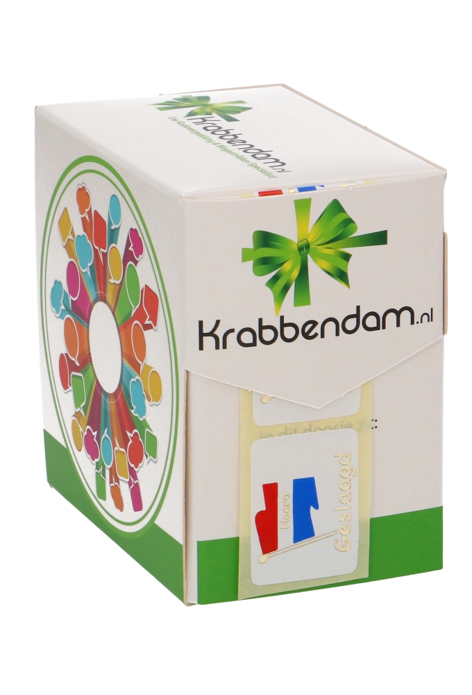 Etiketten Feest Hoera Geslaagd Vlag 3.2x2.5cm 500stuks