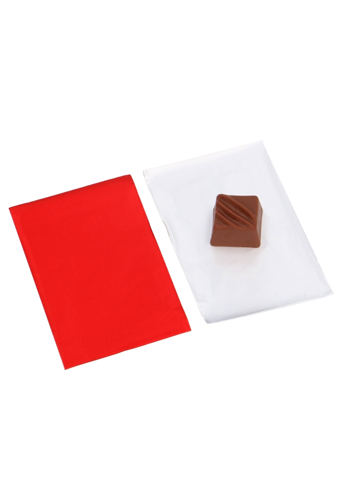Aluminium Inpak Vellen Voor Bonbons Rood 7x11cm 200stuks