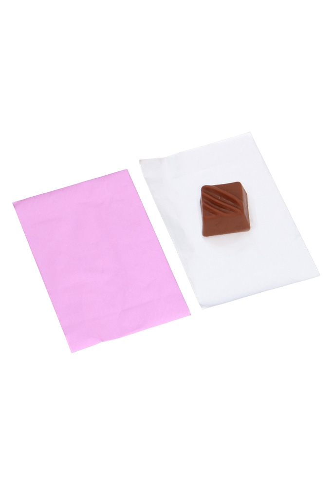 Aluminium Inpak Vellen Voor Bonbons Roze 7x11cm 200stuks