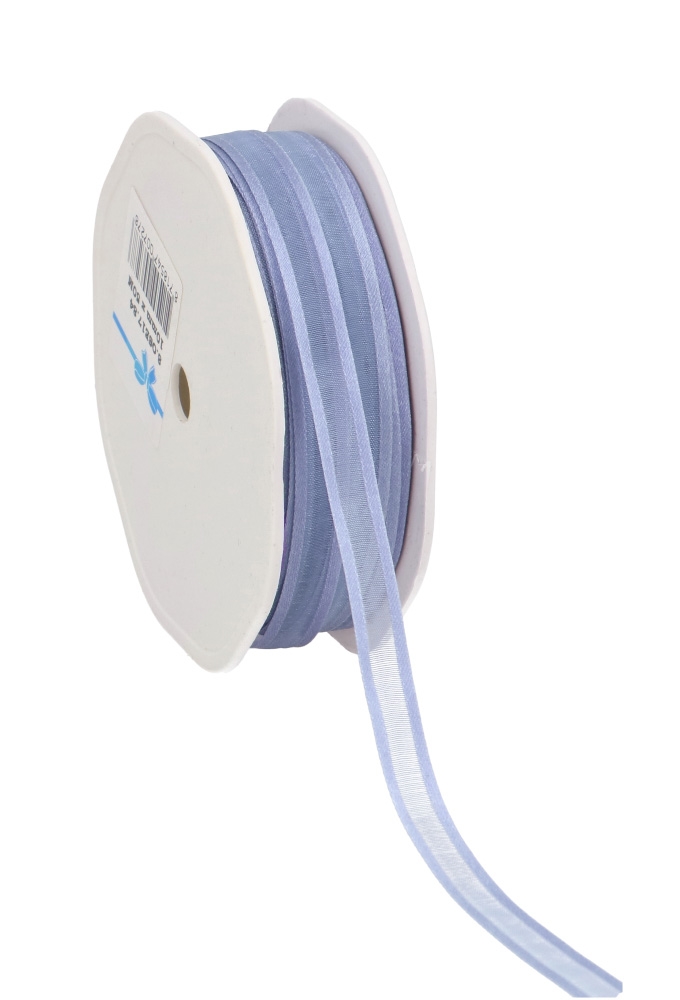 Luxe Organza Lint Met Satijnen Rand Lila 10mm x 50meter