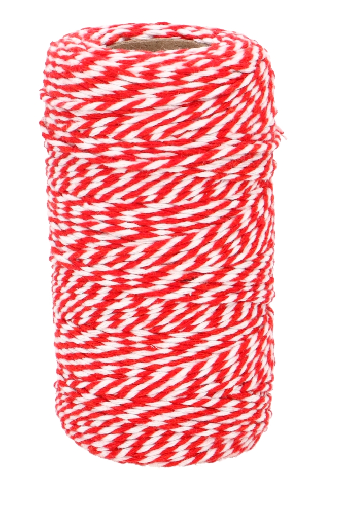 Kadolint Touw Rood & Wit 2mm x 100 meter