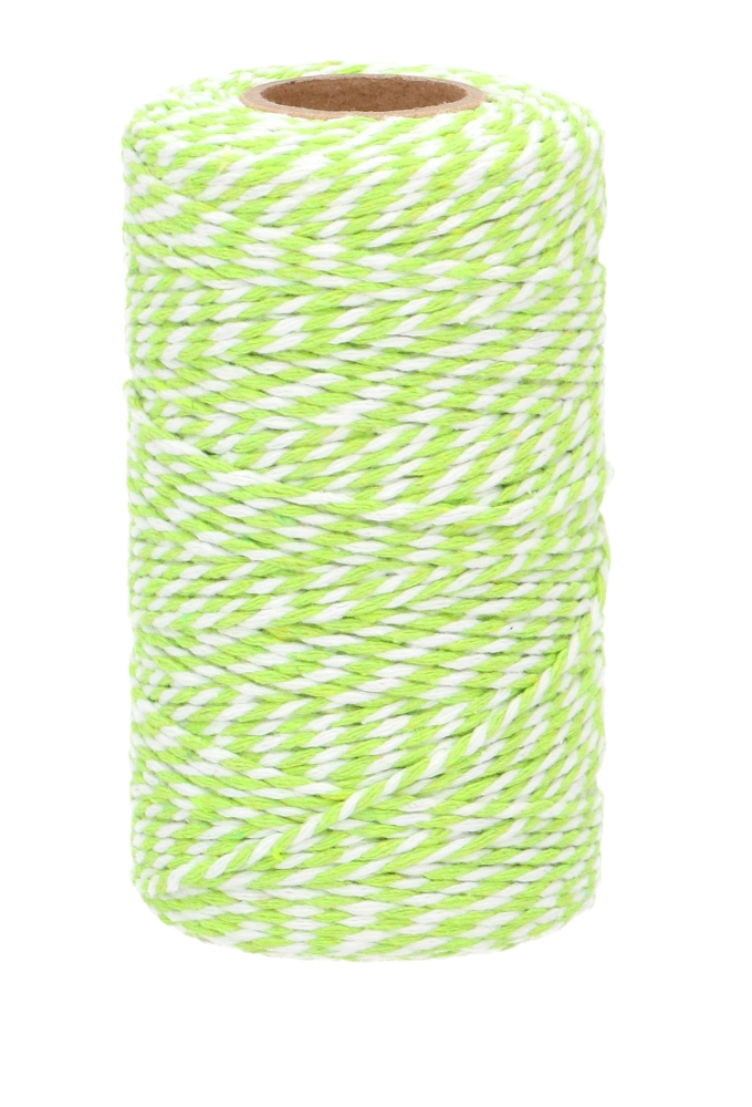 Kadolint Touw Groen & Wit 2mm x 100 meter