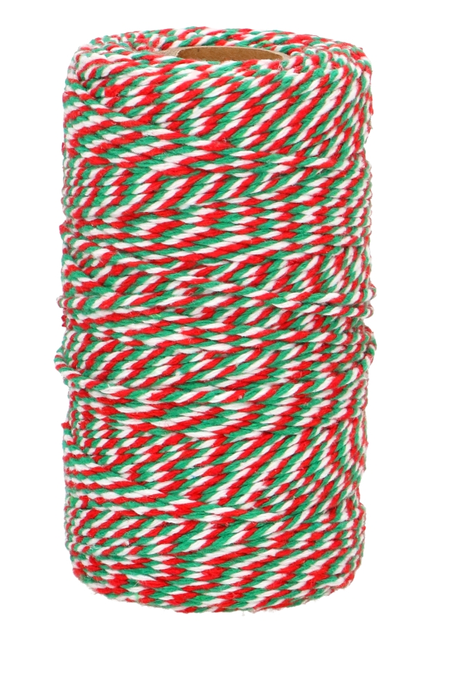 Kadolint Touw Rood Wit Groen Italie 2mm x 100 meter