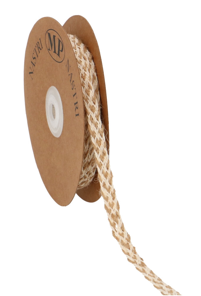 Geschenklint Jute Vlecht Naturel Bruin 7mm x 10 meter
