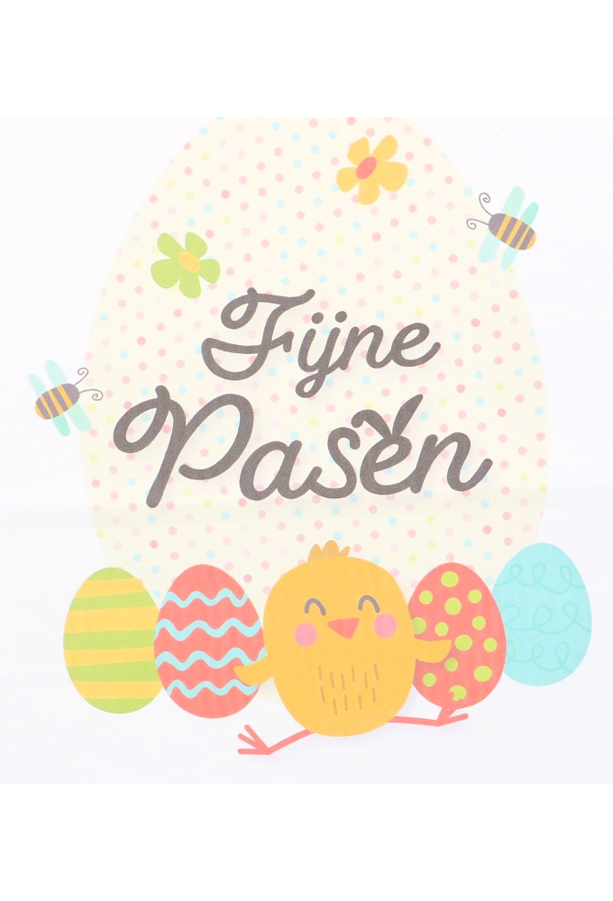 Papieren Draagtas Paasprint A4 24x11x31cm 50stuks