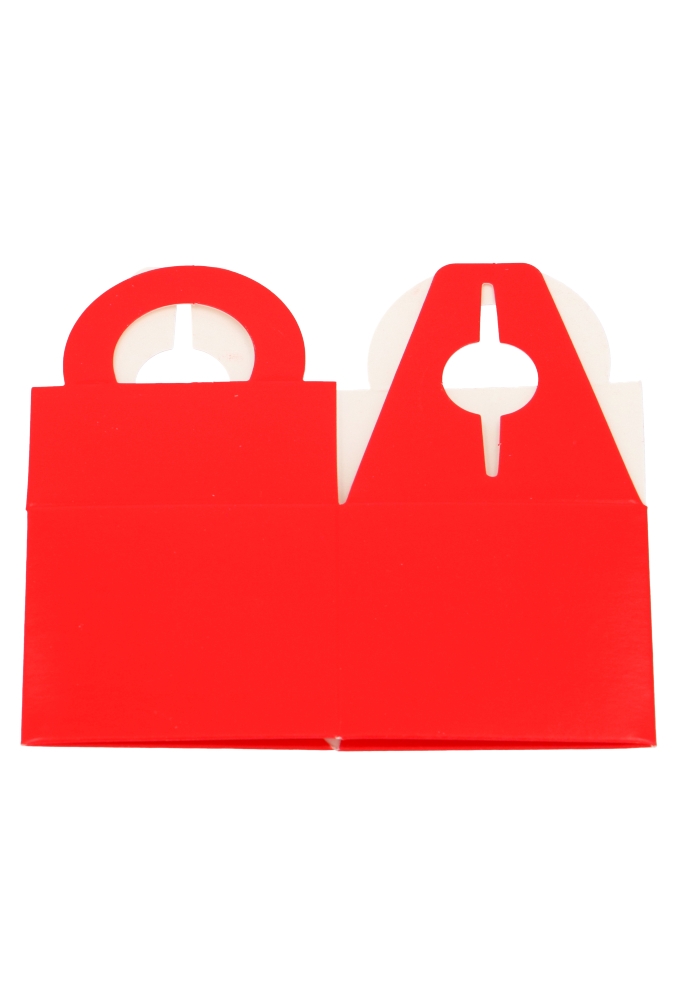 Kubus Geschenkdoosjes Met Hengsel Rood 6.5x6.5x5.5cm 10stuks